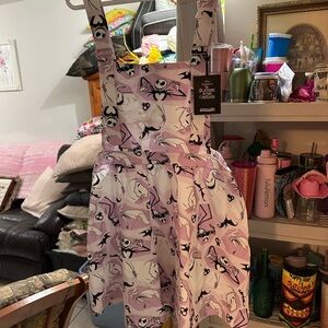 Stylish Women's Pink and White Dress